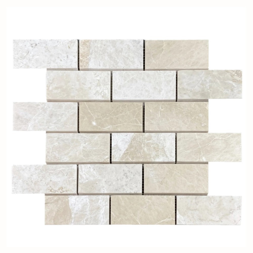 Vanilla Beige Marble - Mesh Mosaic Tile Collection