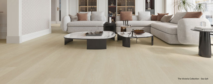 The Victoria Collection Laminate Floor in a Sea Salt style