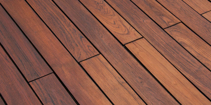 Brazilian teak  wood close up