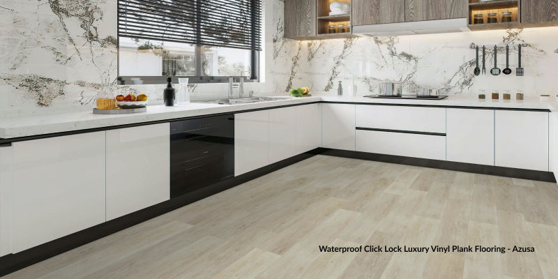 kitchen featuring our azusa WPC vinyl flooring