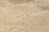 Honed and Filled Travertine Flooring Tiles in Oasis Beige Premium - 18"x18"x1/2"