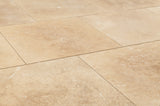 Honed and Filled Travertine Flooring Tiles in Denizli Beige Standard - 12"x12"