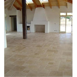 Antique Pattern Travertine Flooring Tiles in Denizli Beige Standard