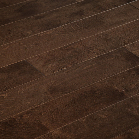 Old West Handscraped Maple Engineered Hardwood Flooring in Maple - Latte