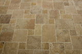 Antique Pattern Travertine Flooring Tiles in Volcano Standard