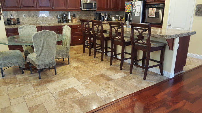 Antique Pattern Travertine Flooring Tiles 3