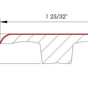 Laminate Moldings - 12mm Wide Board Collection - Hickory Nirwana in T-Molding