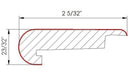 Laminate Moldings - 12mm Wide Board Collection - Hickory Ebony