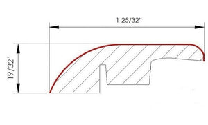 Laminate Moldings - 12mm Wide Board Collection - Hickory Ebony