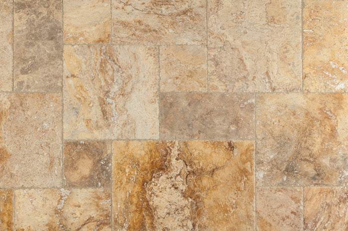 Antique Pattern Travertine Flooring Tiles 4
