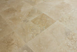 Honed and Filled Travertine Flooring Tiles in Mina Rustic - 12"x24"x1/2"