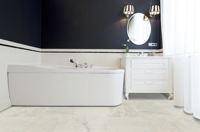 Turkish Carrara White Polished Marble Tiles 3