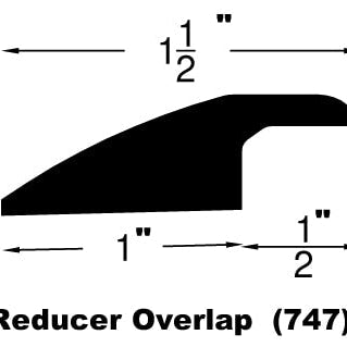Engineered Hardwood Moldings - Birch Metallic - Metal in Overlap Reducer
