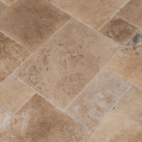 Antique Pattern Travertine Flooring Tiles in Scott Rustic