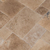 Antique Pattern Travertine Flooring Tiles in Scott Rustic