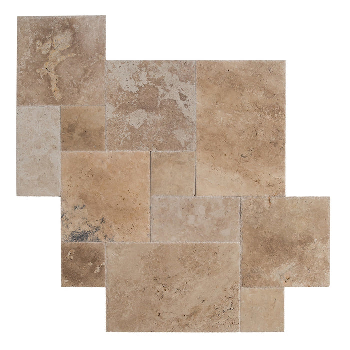 Antique Pattern Travertine Flooring Tiles 2