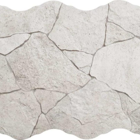 Borgogna Flagstone White 17x26 Stone Look Porcelain Tile