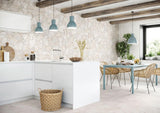 Borgogna Flagstone White 17x26 Stone Look Porcelain Tile