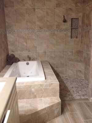 Icaria Beige 12x24 Stone Look Porcelain Tile