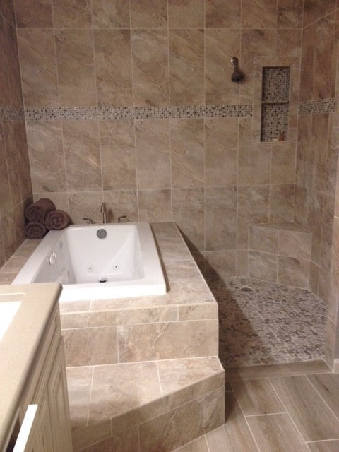 Icaria Beige 12x24 Stone Look Porcelain Tile 2