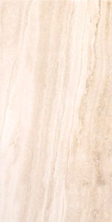 Travertino Navona Bianco 12x24 Polished Travertine Look Porcelain Tile