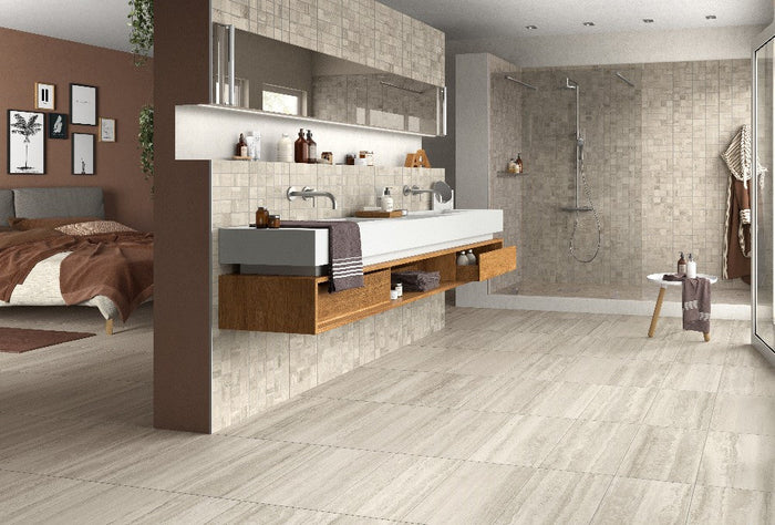 Flow Ivory 12x24 Stone Look Porcelain Tile 4