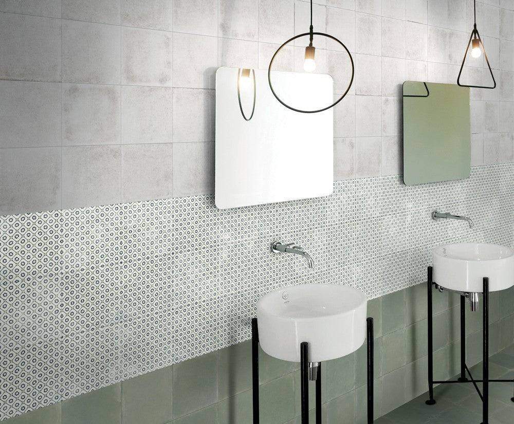 Vintage Bianco 8x8 Marble Look Porcelain Tile