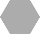 Basic Hex Silver 8x10 Matte Porcelain Tile