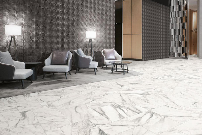 Venato Modular Pattern Marble Look Porcelain Tile 2