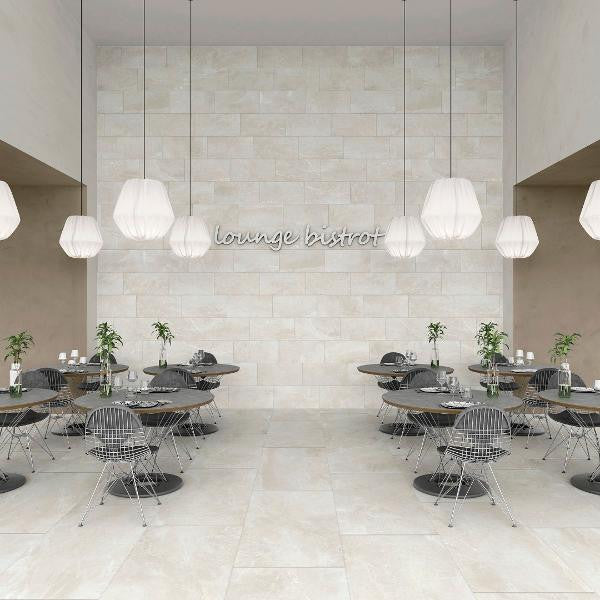 Iroc White 12x24 Porcelain Floor Tile