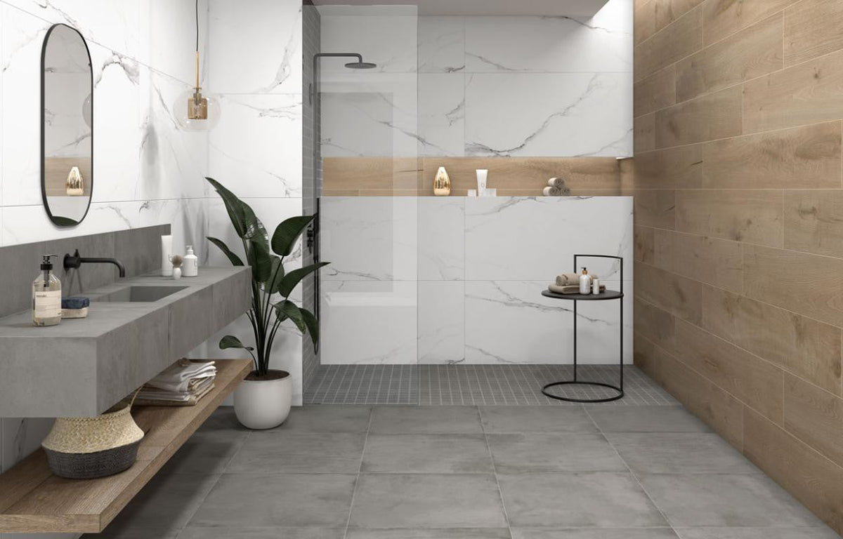 Portofino White Matte 24x24 Porcelain Floor Tile