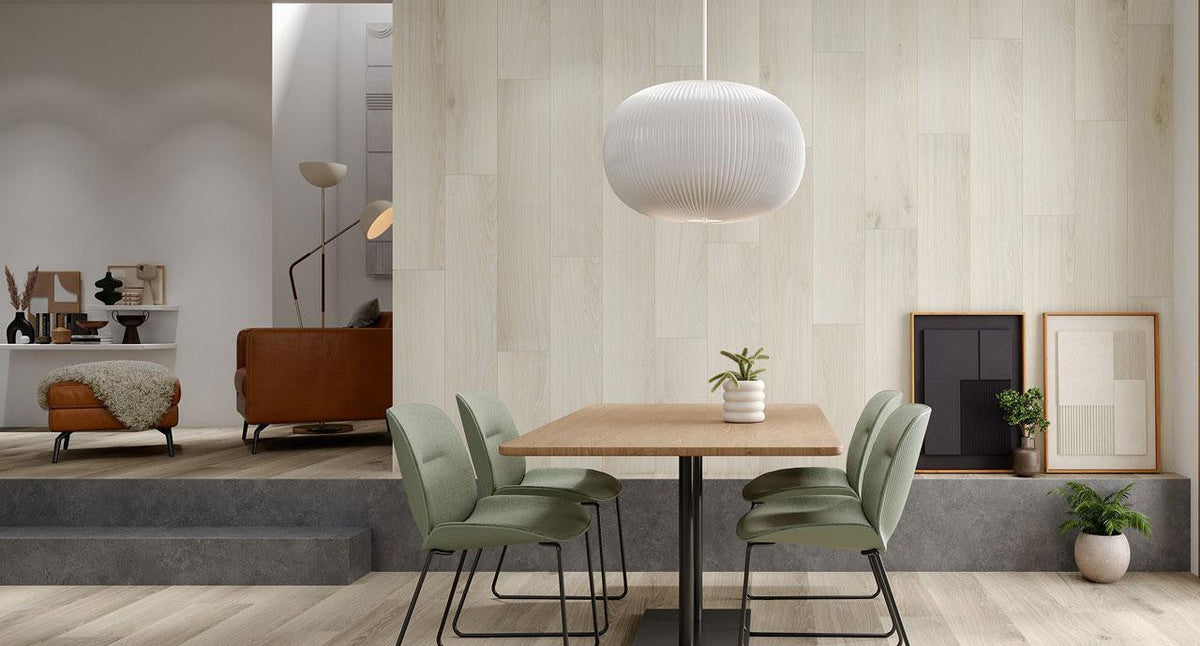 Civic InOut White 6x36 Porcelain Plank Tile