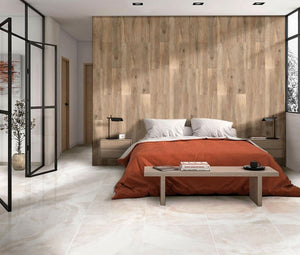 Izmir Ivory White Polished 24x24 Porcelain Tile