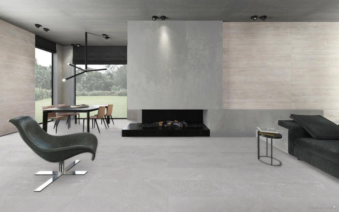 Chamonix White 12x24 Porcelain Floor Tile 2