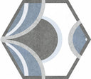 Bow Blue 8x10 Hex Porcelain Tile