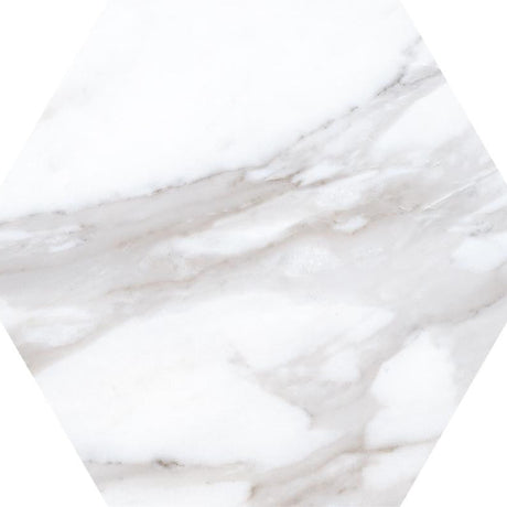 Apuan Hex 19x22 Marble Look Porcelain Tile