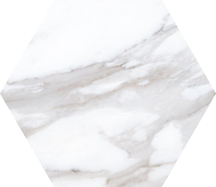 Apuan Hex 19x22 Marble Look Porcelain Tile 1