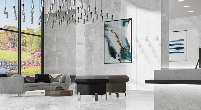 Camouflage White 12x24 Matte Porcelain Floor Tile 2
