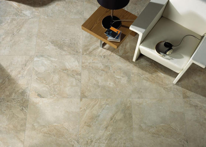 Icaria Beige 24x24 Stone Look Porcelain Tile 2