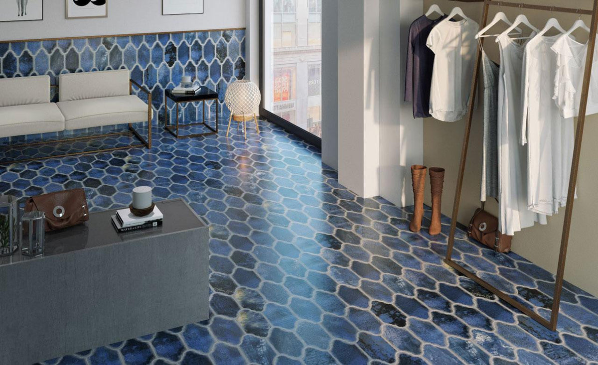 Dorne Blue Provenzal 6x13 Porcelain Tile