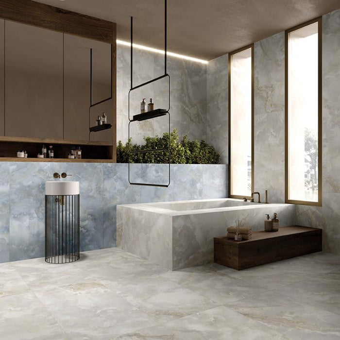 Onyx Blue 12x24 Onyx Look Porcelain Tile 2