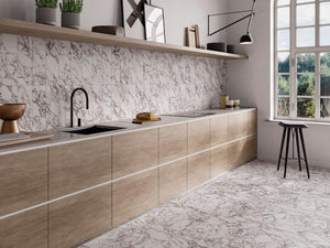 Calacatta Viola 6x18 Matte Marble Look Porcelain Tile