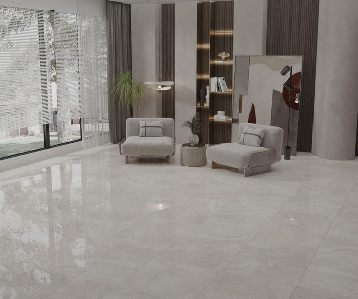 Izmir Cream Polished 12x24 Porcelain Tile 2