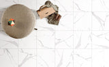 Carrara White 13x13 Matte Marble Look Porcelain Tile