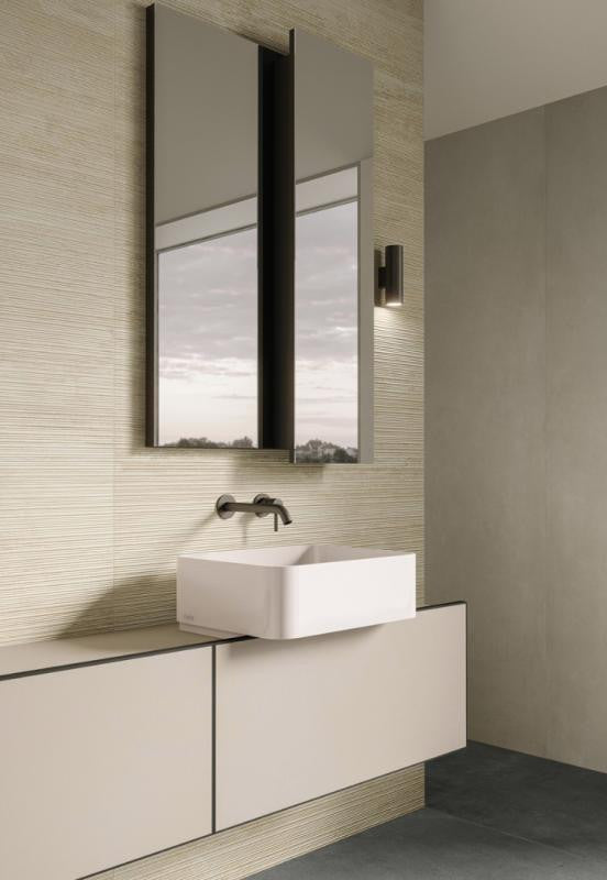 I Travertino Bianco Vein Cut 12x24 Travertine Look Porcelain Tile