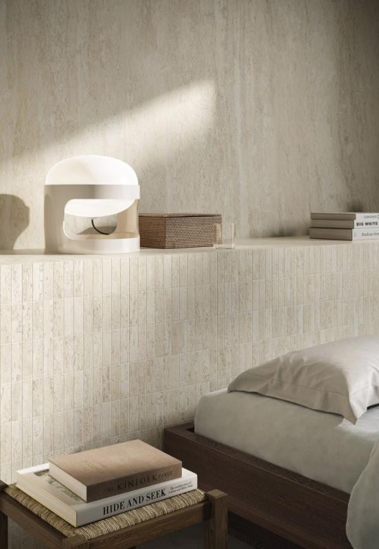 I Travertino Bianco Vein Cut 12x24 Travertine Look Porcelain Tile 2