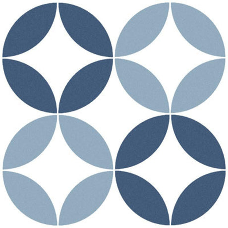 Bora Blue 9x9 Patterned Porcelain Tile