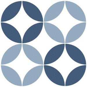 Bora Blue 9x9 Patterned Porcelain Tile