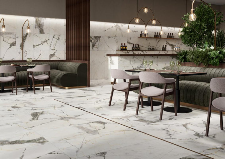 Pietra Marme de Milano 24x48 Marble Look Porcelain Tile