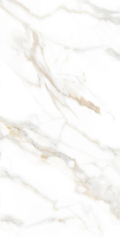 Calacatta Oro 24x48 Polished Marble Look Porcelain Tile